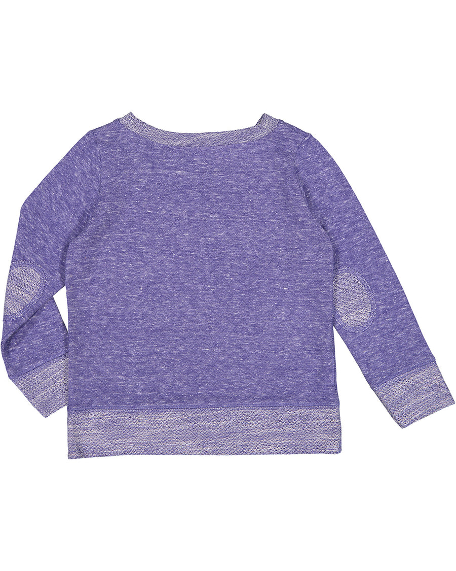 Toddler Harborside Melange French Terry Crew - Purple Melange