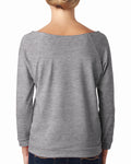 Women's French Terry 3/4-Sleeve Raglan - Heather Gray