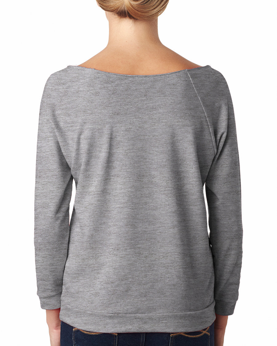 Women's French Terry 3/4-Sleeve Raglan - Heather Gray