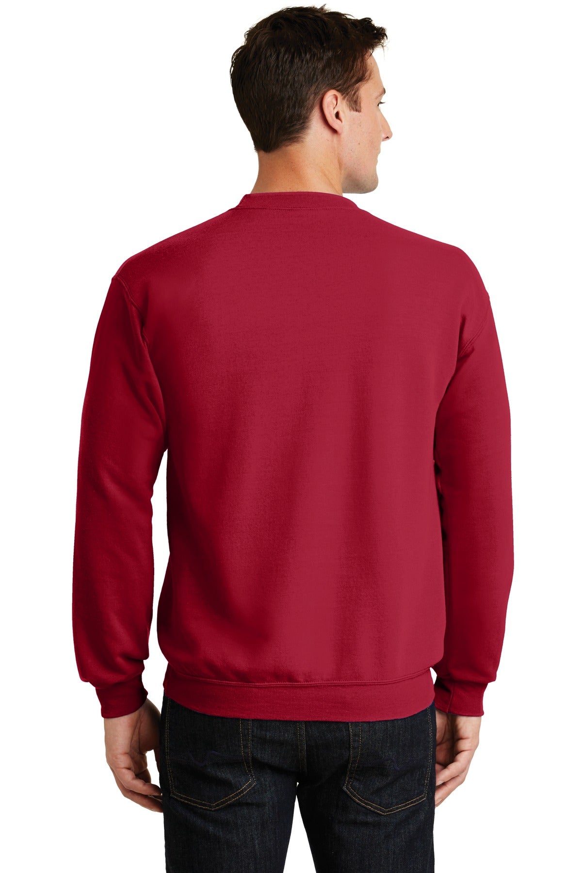Unisex Core Fleece Crewneck Sweatshirt - Red