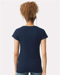Gildan 64V00L Navy — on model back