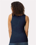 Gildan 64200L Navy — on model back