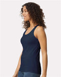 Gildan 64200L Navy — on model side