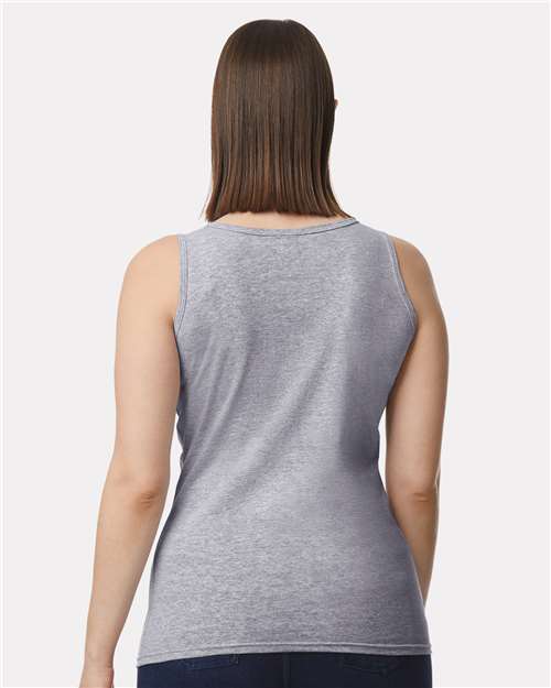 Gildan 64200L Sport Grey — on model back