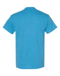 Gildan 5000 Heather Sapphire — back