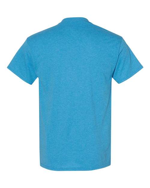 Gildan 5000 Heather Sapphire — back