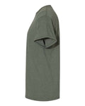 Gildan 5000 Heather Military Green — direct side