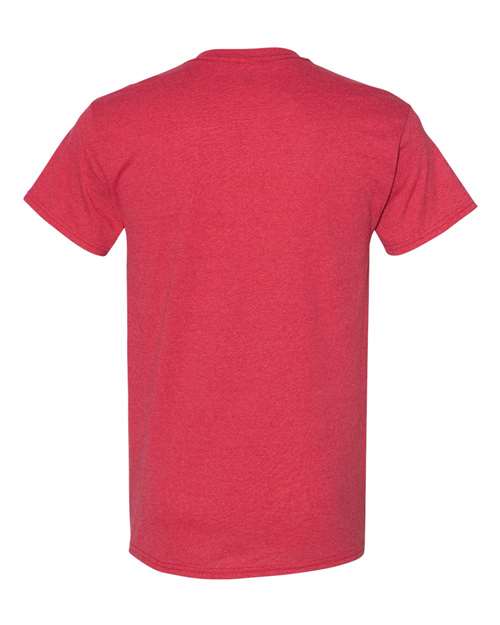 Gildan 5000 Heather Red — back