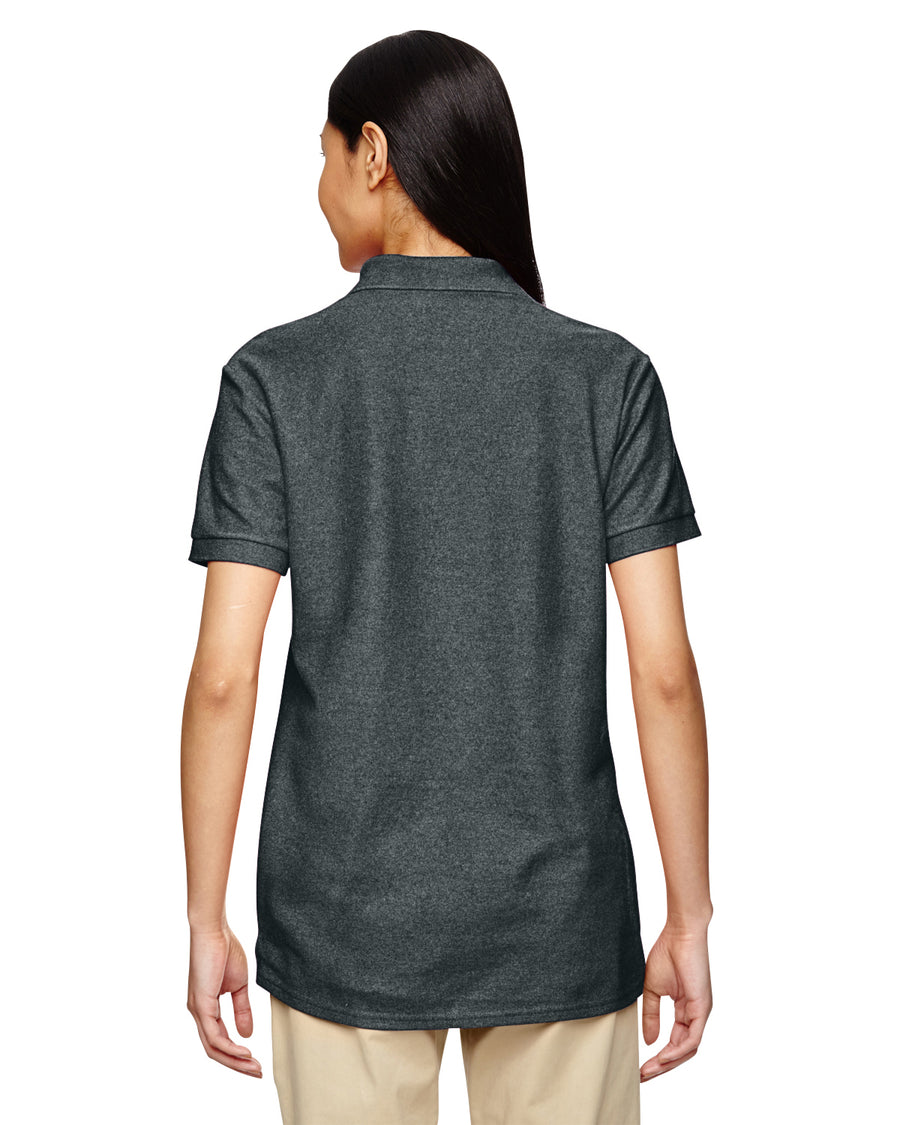 Women's Double Piqué Polo - Dark Heather
