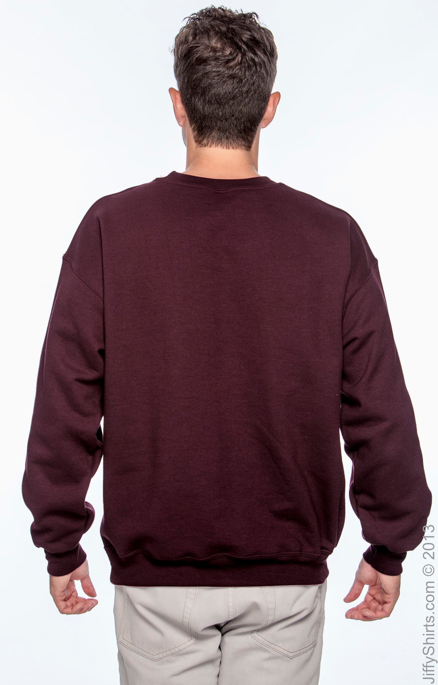 Unisex DryBlend® 50/50 Fleece Crew - Maroon