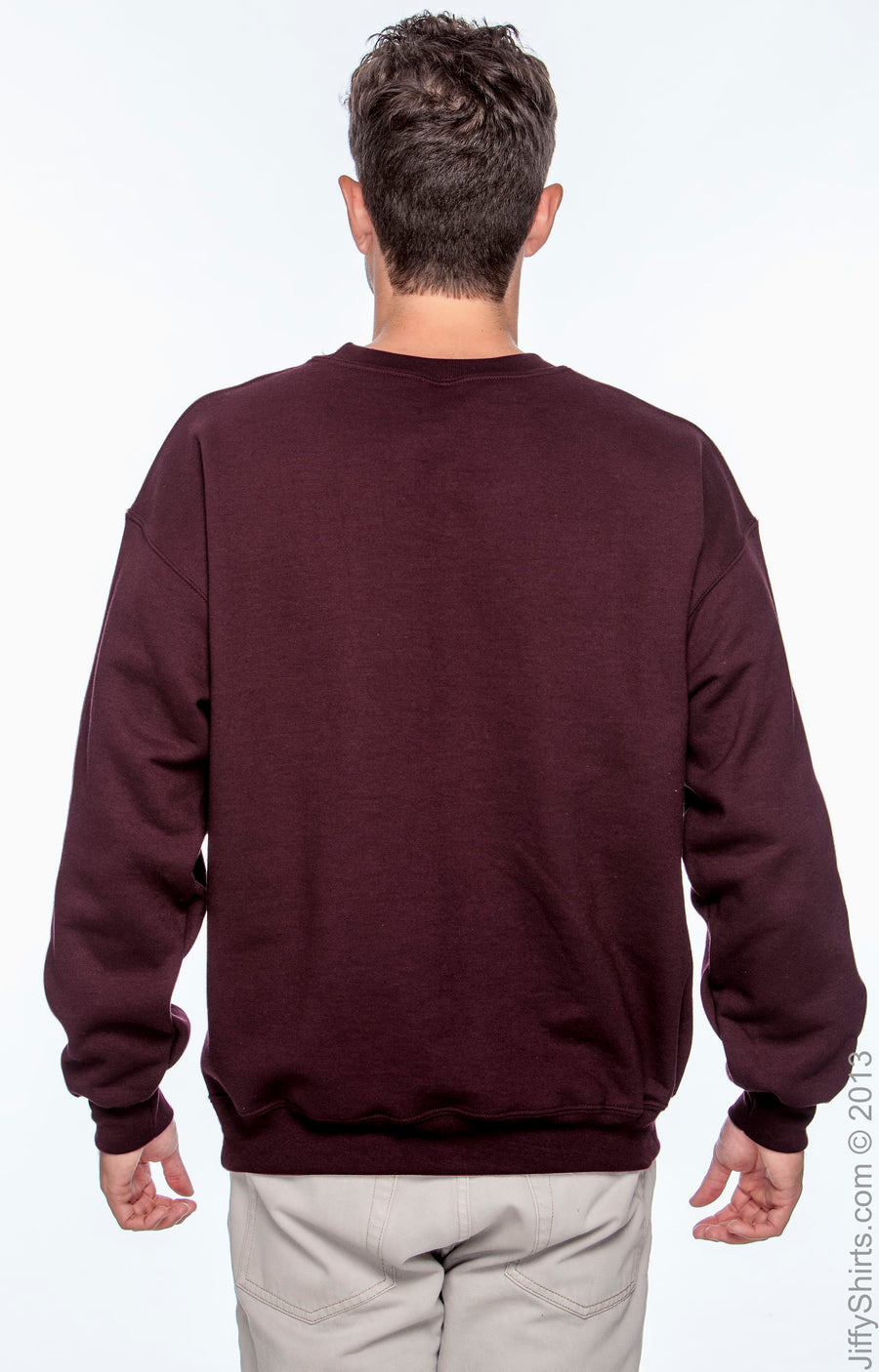 Unisex DryBlend® 50/50 Fleece Crew - Maroon