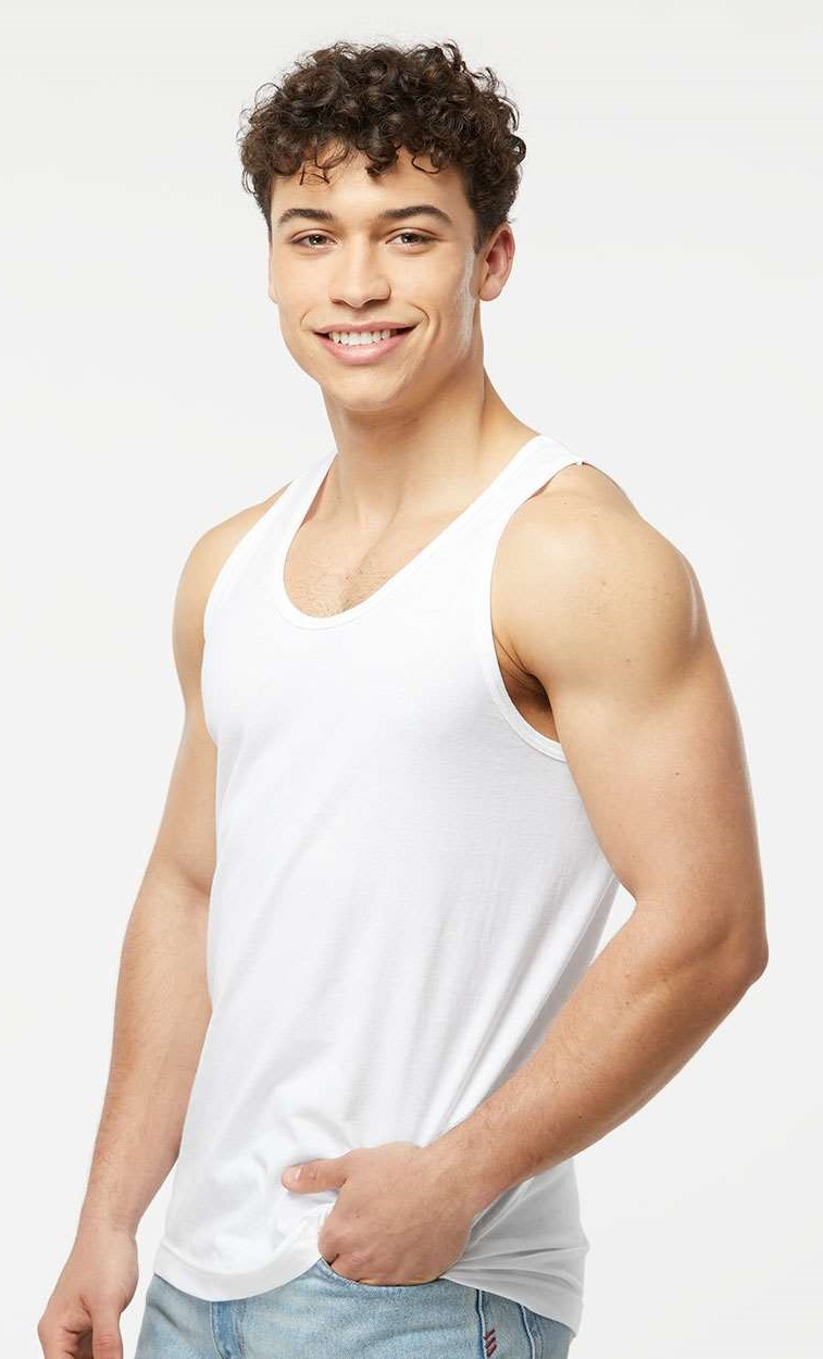Unisex Fine Jersey Tank - White