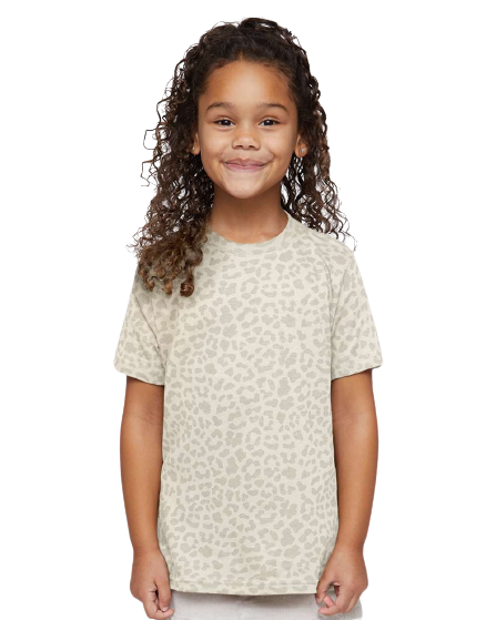 Toddler Fine Jersey T-Shirt - Natural Leopard