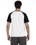 Unisex Colorblocked Short-Sleeve T-Shirt - Black / White / Gray