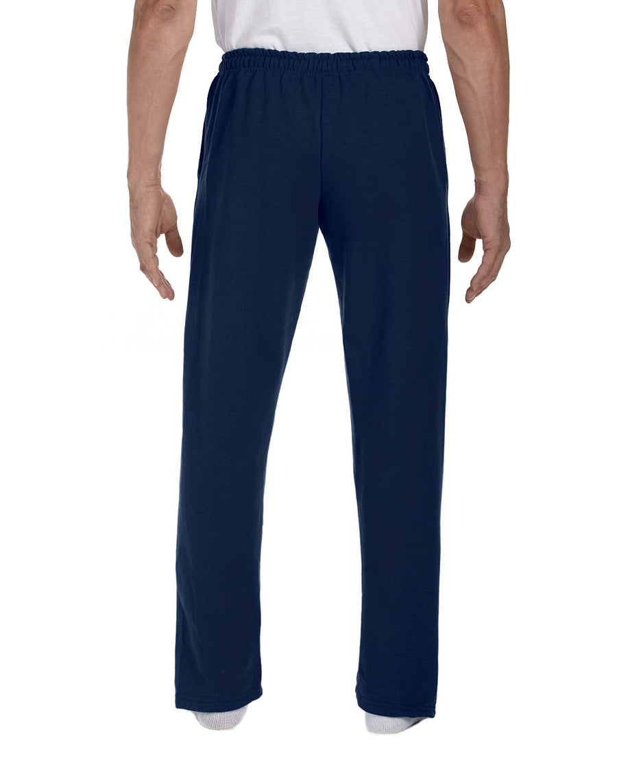 Adult DryBlend® Adult 9 oz., 50/50 Open-Bottom Sweatpants - Navy