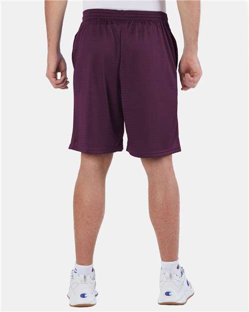 Champion S162 Maroon — on model back