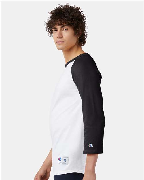 Champion T137 White/ Black — on model side