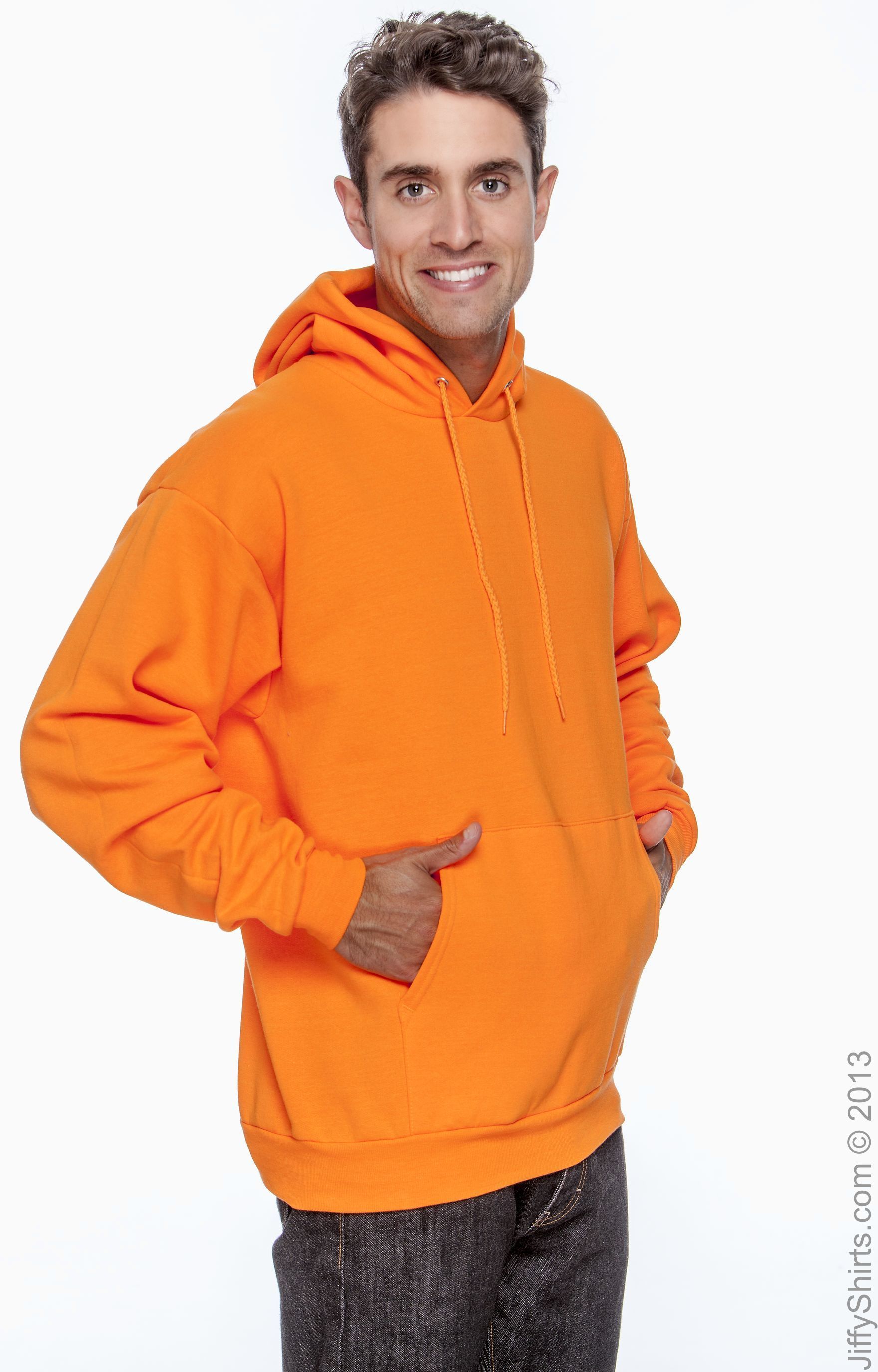 Ecosmart® 50/50 Pullover Hoodie - High Viz Safety Orange
