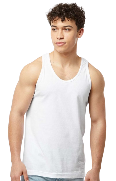 Unisex Fine Jersey Tank - White