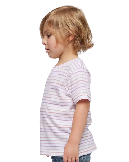 Toddler Fine Jersey T-Shirt - Lilac Stripe