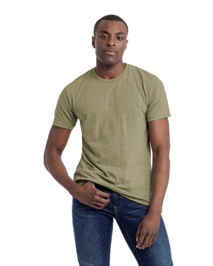 Unisex CVC Crewneck T-Shirt - Light Olive