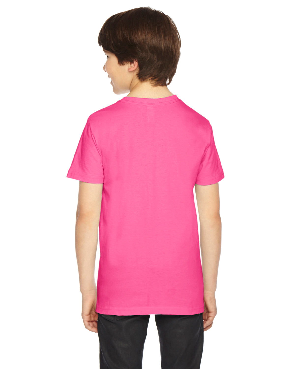 Youth Fine Jersey Short-Sleeve T-Shirt - Fuchsia