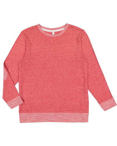 Harborside Melange French Terry Pullover - Red Melange