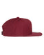 Yupoong 6089 - Unisex 6-Panel Structured Flat Visor Classic Snapback - Maroon