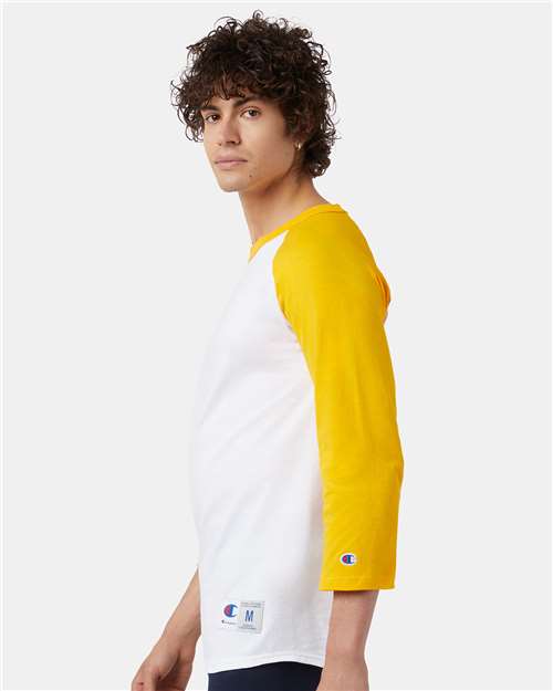 Champion T137 White/ Gold — on model side