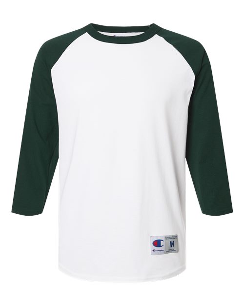 Champion T137 White/ Dark Green — front