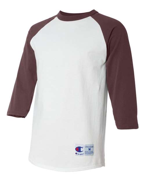 Champion T137 White/ Maroon — side