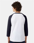 Champion T137 White/ Navy — on model back