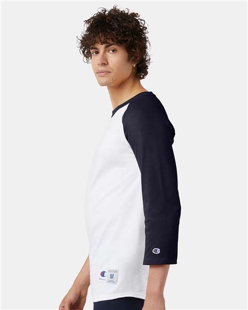 Champion T137 White/ Navy — on model side