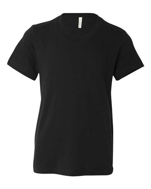 BELLA + CANVAS 3001Y Black — front