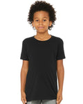 BELLA + CANVAS 3001Y Black — on model front