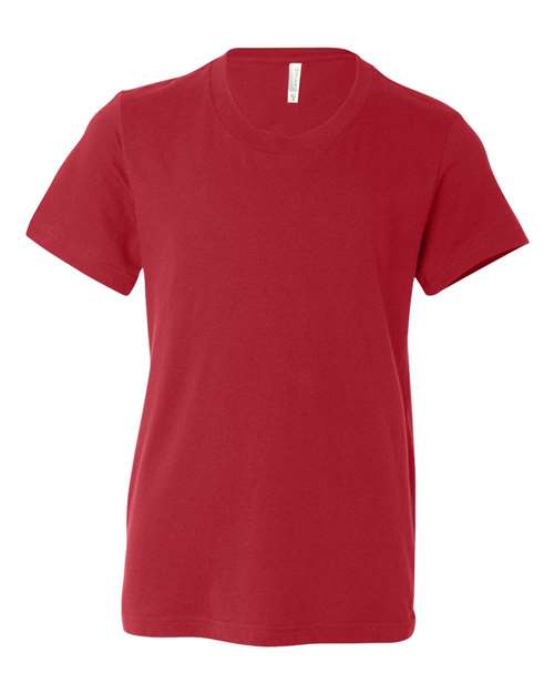 BELLA + CANVAS 3001Y Red — front