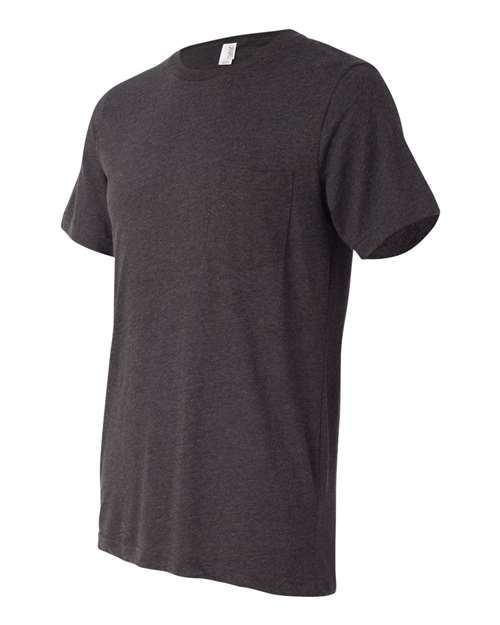 BELLA + CANVAS 3021 Dark Grey Heather — side