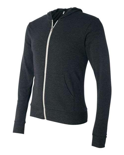 BELLA + CANVAS 3939 Charcoal Black Triblend — side