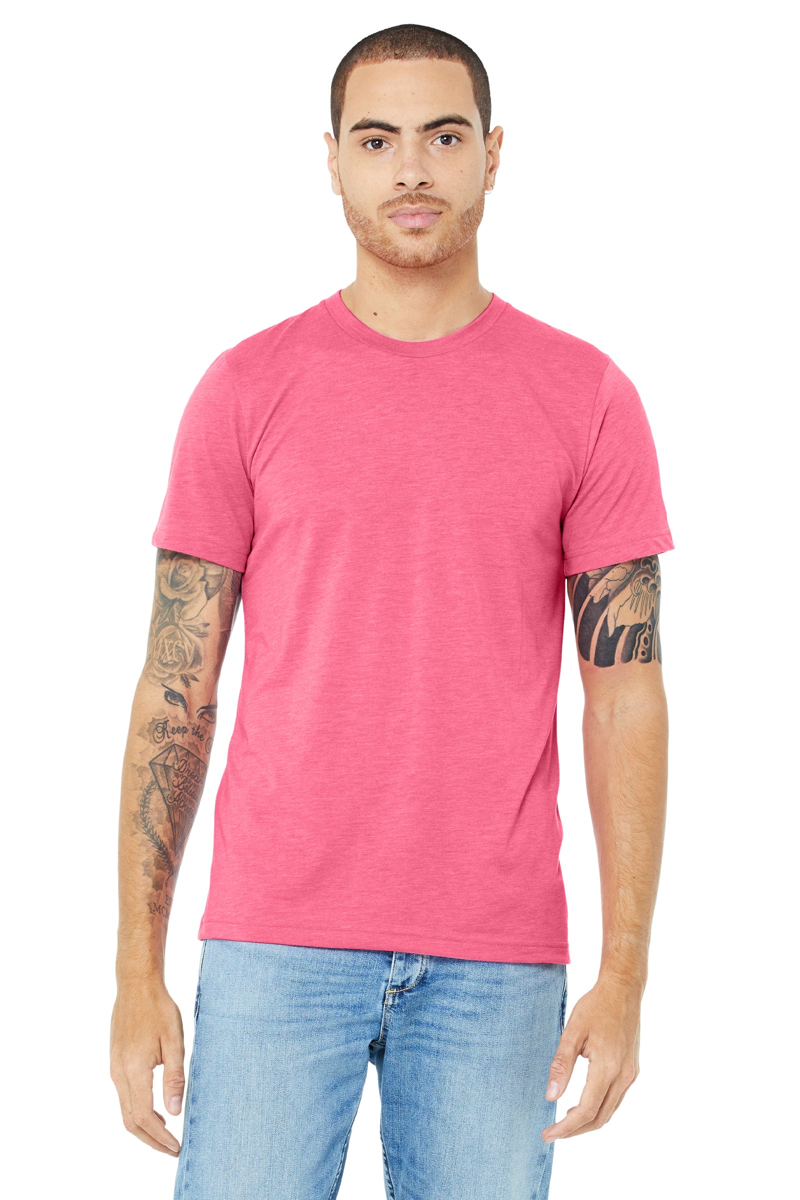 Unisex Triblend T-Shirt - Charity Pink Triblend