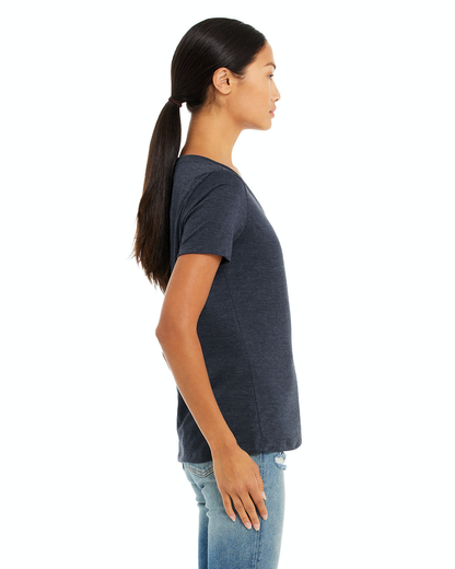 Women's Relaxed Jersey V-Neck T-Shirt - Heather Navy