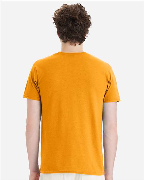 Hanes 4980 Gold — on model back