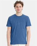 Hanes 4980 Denim Blue — on model front
