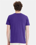 Hanes 4980 Purple — on model back
