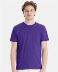 Hanes 4980 Purple — on model front