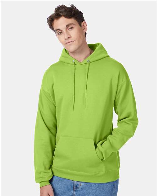 Hanes P170 Lime — on model front