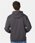 Hanes P170 Smoke Grey — on model back