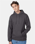 Hanes P170 Smoke Grey — on model front