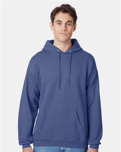 Hanes P170 Denim Blue — on model front