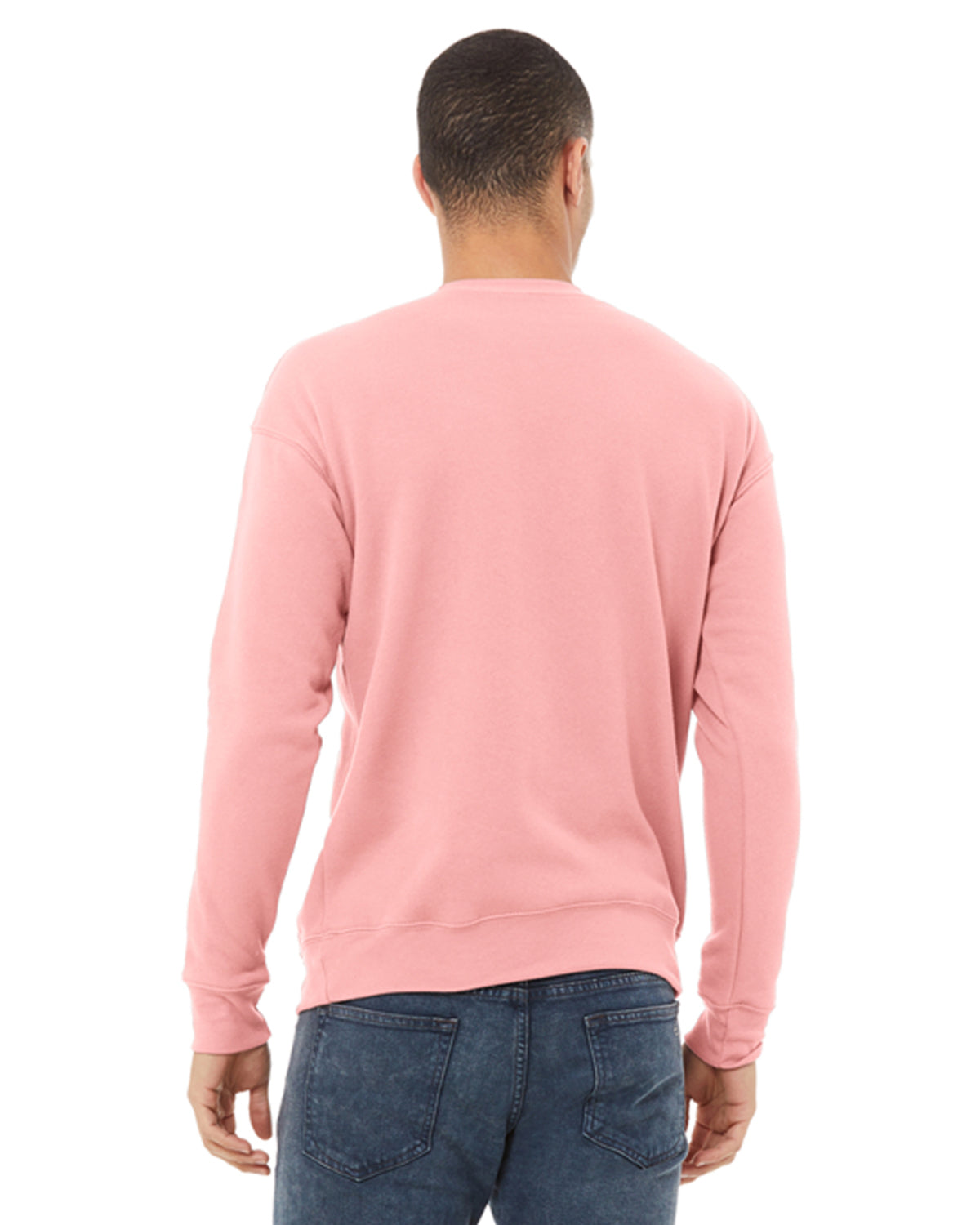 Unisex Drop Shoulder Fleece - Pink