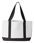 Liberty Bags 7002 White/ Black — back